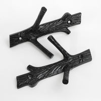 Elder Hook IR8410 Rustic Cabin Wall Hook, Antique Brass