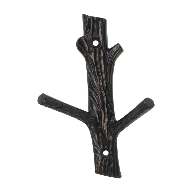 Elder Hook IR8410 Rustic Cabin Wall Hook, Antique Brass