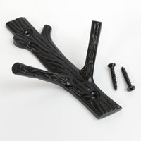 Elder Hook IR8410 Rustic Cabin Wall Hook, Antique Brass