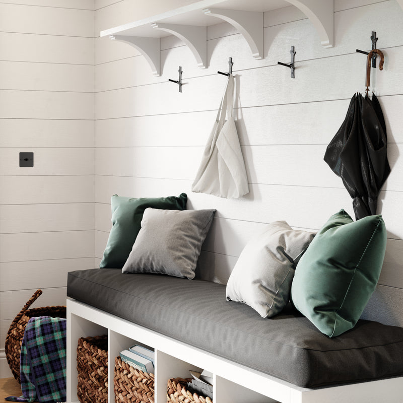 Elder Hook IR8410 Rustic Cabin Wall Hook, Antique Brass