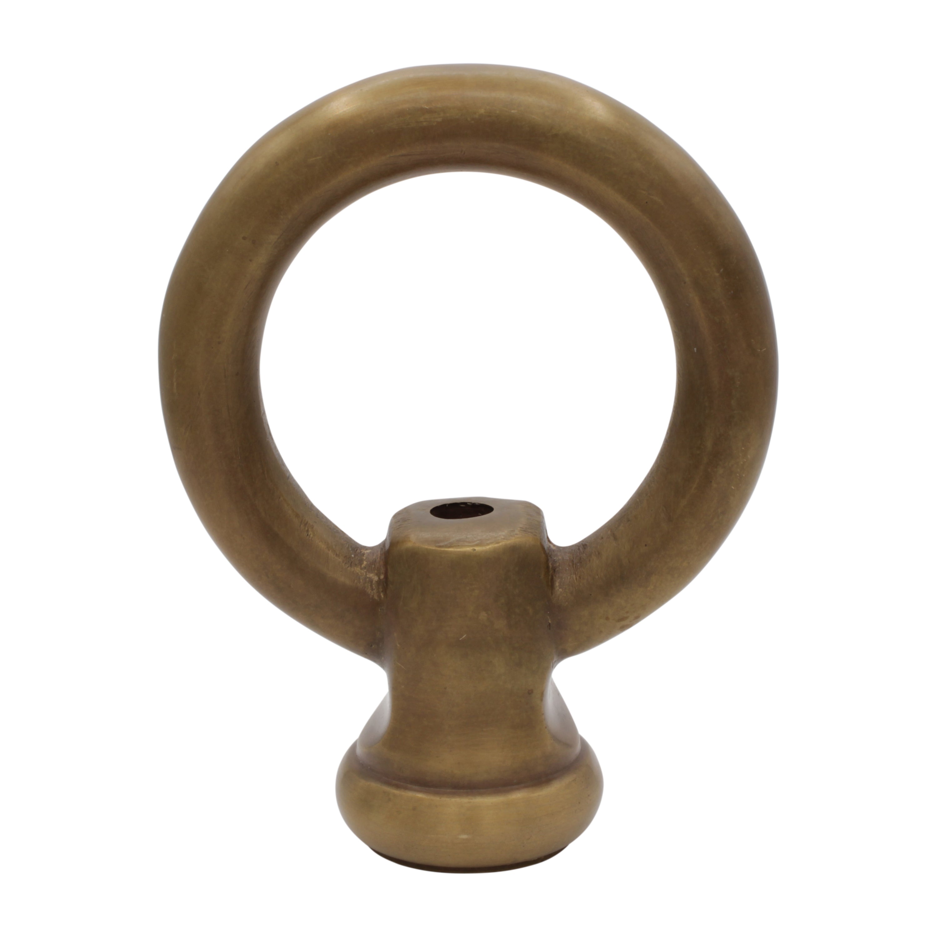 10 Raw Brass Flat Closed Rings - Stardust Finish - 20mm Link Loops For Jewelry Making