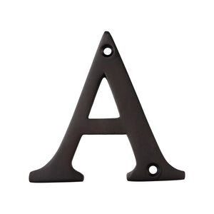 Letter BR2350 Modern, Serif House Letter, Oil Bronzed Black