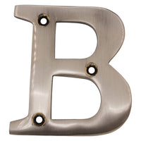 Letter BR2350 Modern, Serif House Letter, Antique Nickel