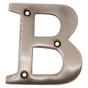 Letter BR2350 Modern, Serif House Letter, Antique Nickel