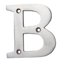 Letter BR2350 Modern, Serif House Letter, Brushed Chrome
