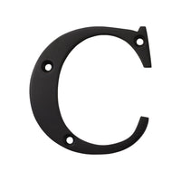 Letter BR2350 Modern, Serif House Letter, Oil Bronzed Black