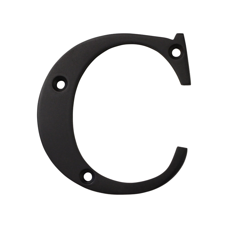Letter BR2350 Modern, Serif House Letter, Oil Bronzed Black