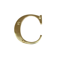 Letter BR2350 Modern, Serif House Letter, Polished Brass