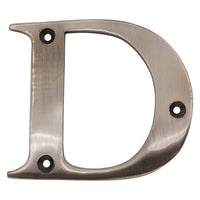 Letter BR2350 Modern, Serif House Letter, Antique Nickel