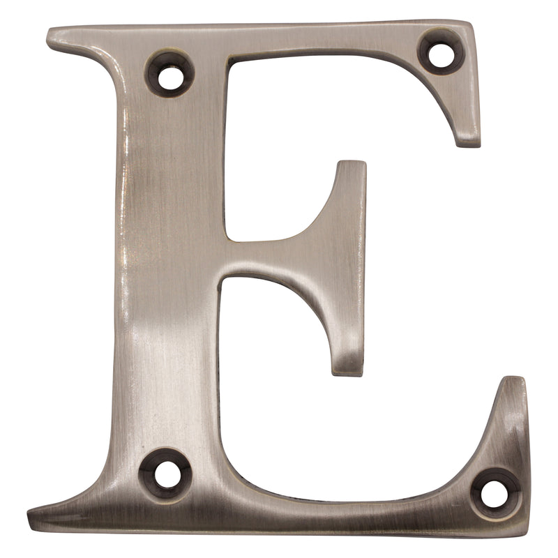 Letter BR2350 Modern, Serif House Letter, Antique Nickel