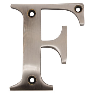 Letter BR2350 Modern, Serif House Letter, Antique Nickel