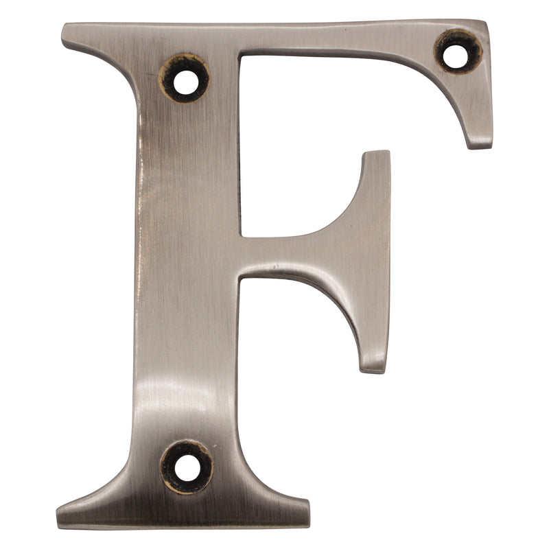 Letter BR2350 Modern, Serif House Letter, Antique Nickel