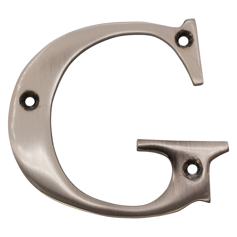 Letter BR2350 Modern, Serif House Letter, Antique Nickel