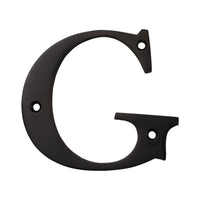 Letter BR2350 Modern, Serif House Letter, Oil Bronzed Black