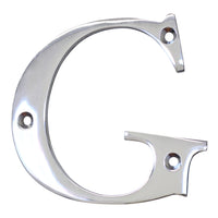 Letter BR2350 Modern, Serif House Letter, Polished Chrome