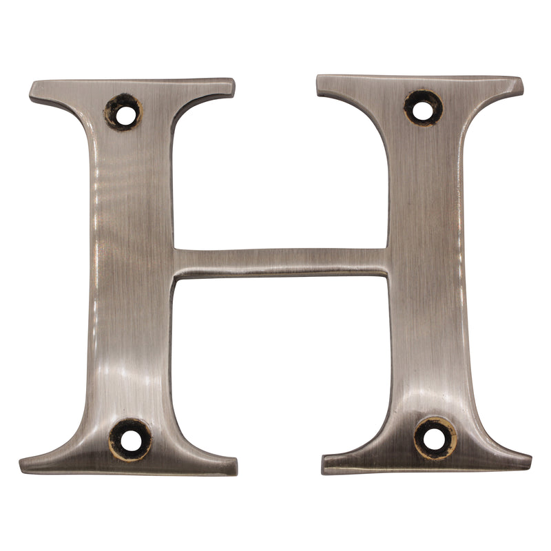 Letter BR2350 Modern, Serif House Letter, Antique Nickel