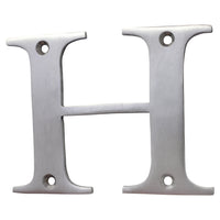 Letter BR2350 Modern, Serif House Letter, Brushed Chrome