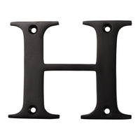 Letter BR2350 Modern, Serif House Letter, Oil Bronzed Black