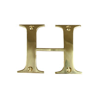 Letter BR2350 Modern, Serif House Letter, Polished Brass