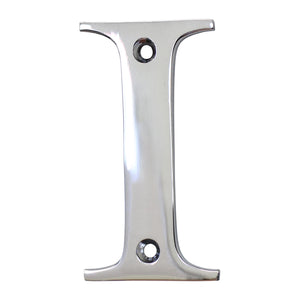 Letter BR2350 Modern, Serif House Letter, Polished Chrome