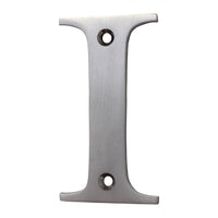 Letter BR2350 Modern, Serif House Letter, Satin Chrome