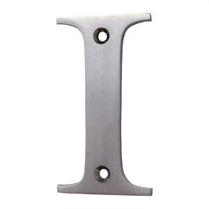 Letter BR2350 Modern, Serif House Letter, Satin Chrome