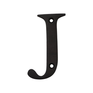Letter BR2350 Modern, Serif House Letter, Oil Bronzed Black