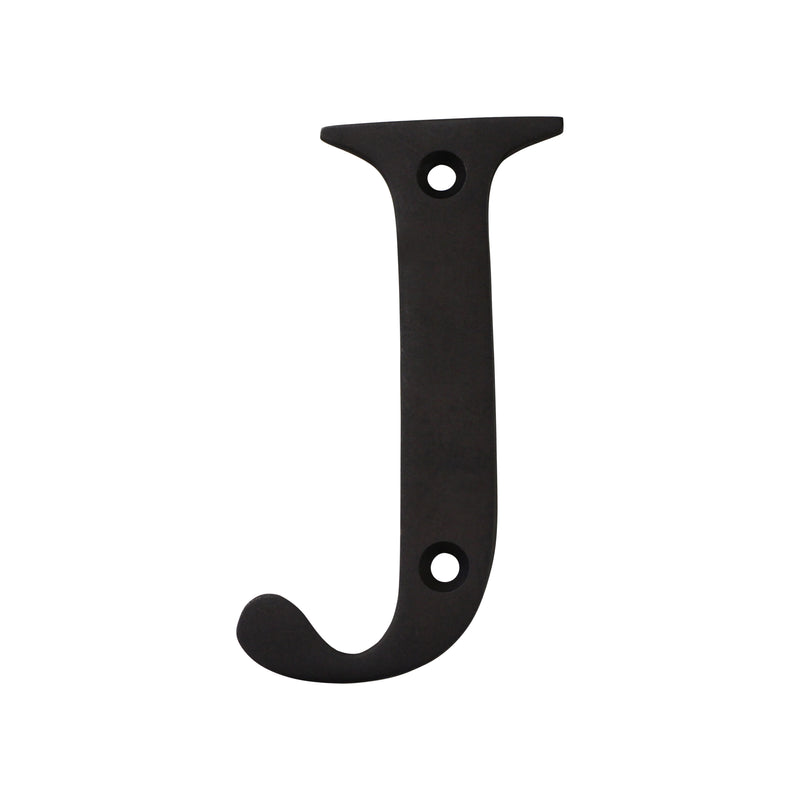 Letter BR2350 Modern, Serif House Letter, Oil Bronzed Black