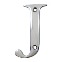 Letter BR2350 Modern, Serif House Letter, Polished Chrome