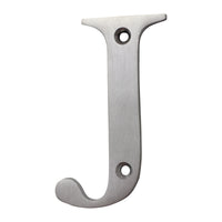 Letter BR2350 Modern, Serif House Letter, Satin Chrome