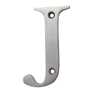 Letter BR2350 Modern, Serif House Letter, Satin Chrome