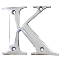 Letter BR2350 Modern, Serif House Letter, Polished Chrome