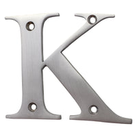 Letter BR2350 Modern, Serif House Letter, Satin Chrome