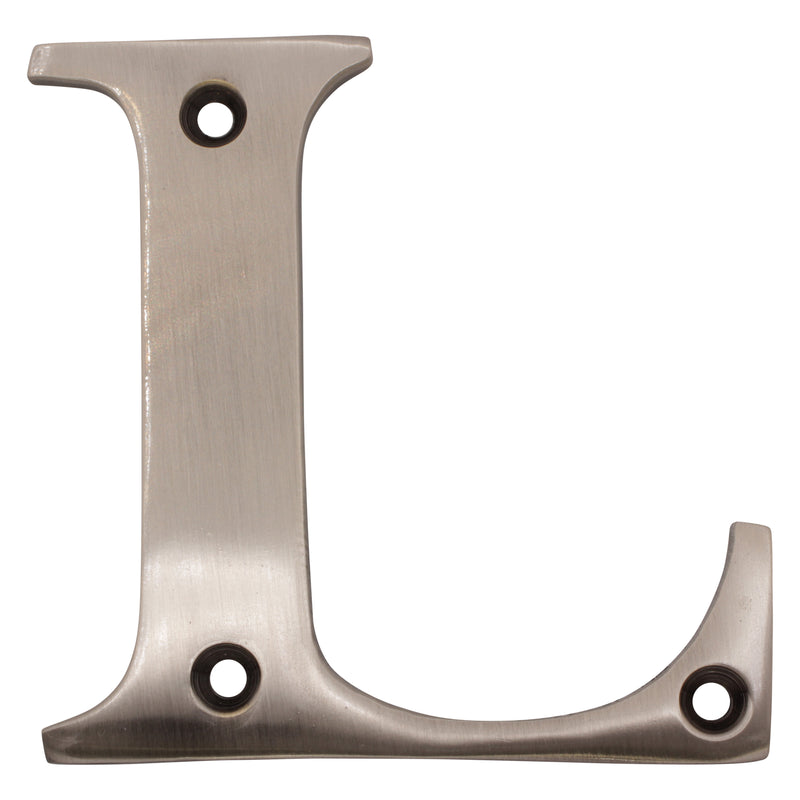 Letter BR2350 Modern, Serif House Letter, Antique Nickel