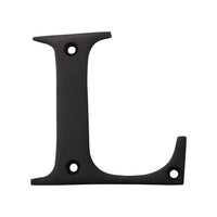 Letter BR2350 Modern, Serif House Letter, Oil Bronzed Black