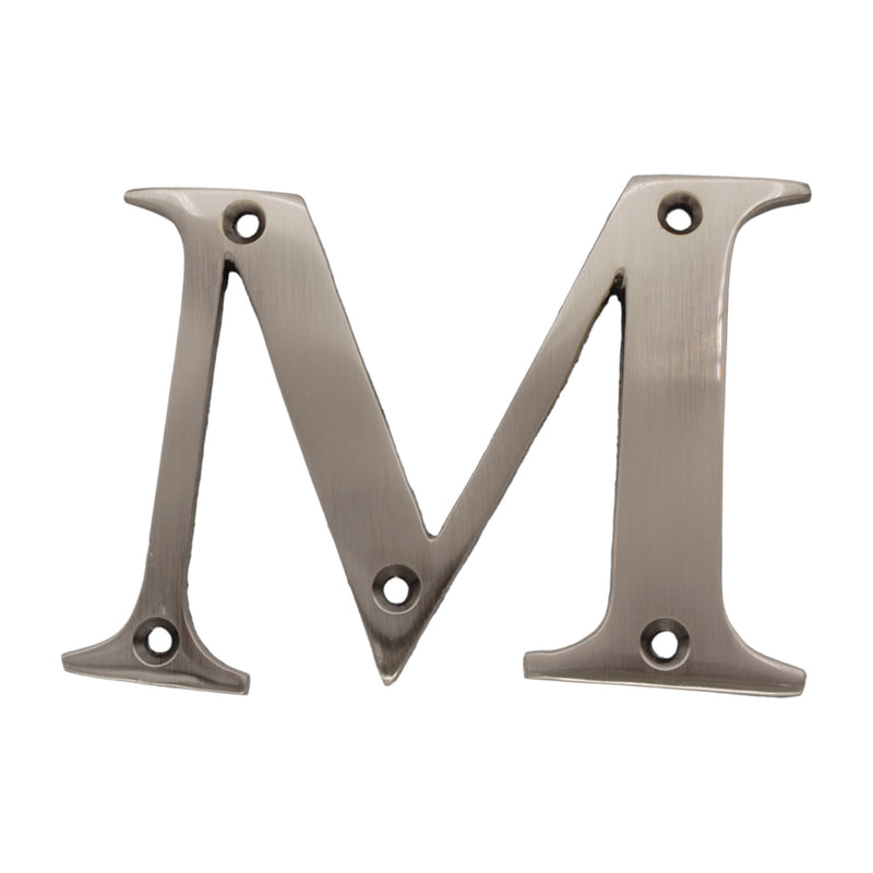 Letter BR2350 Modern, Serif House Letter, Antique Nickel