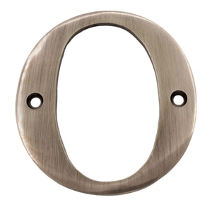 Letter BR2350 Modern, Serif House Letter, Antique Nickel