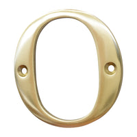 Letter BR2350 Modern, Serif House Letter, Polished Brass
