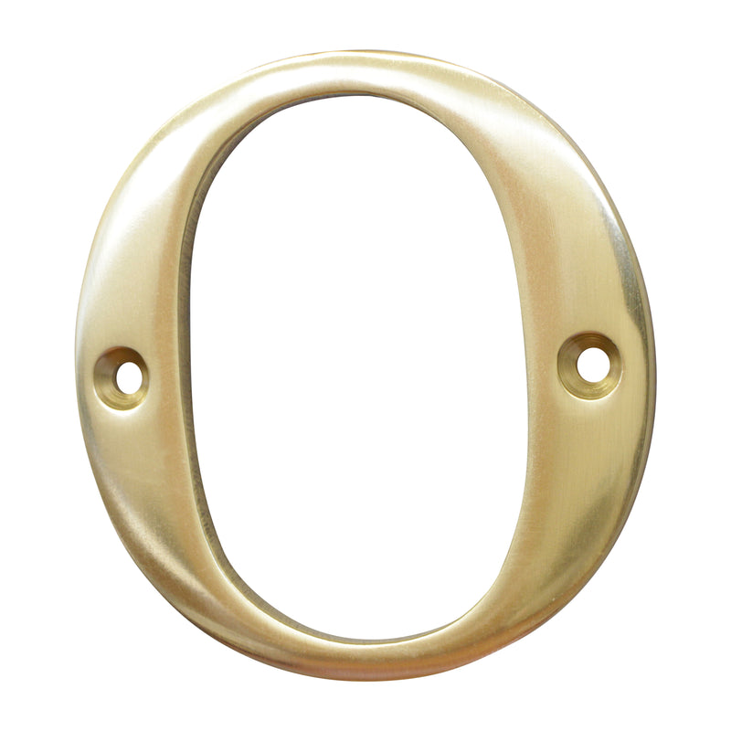 Letter BR2350 Modern, Serif House Letter, Polished Brass