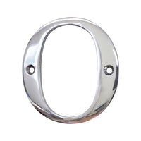 Letter BR2350 Modern, Serif House Letter, Polished Chrome