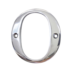 Letter BR2350 Modern, Serif House Letter, Polished Chrome