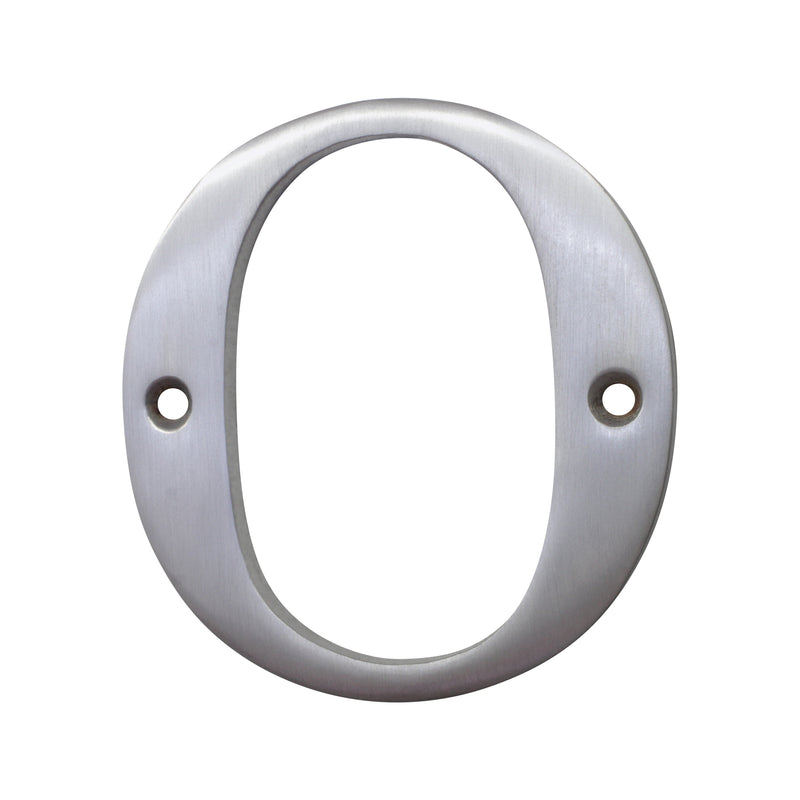 Letter BR2350 Modern, Serif House Letter, Satin Chrome
