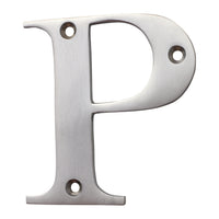 Letter BR2350 Modern, Serif House Letter, Satin Chrome