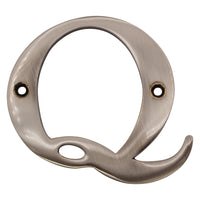 Letter BR2350 Modern, Serif House Letter, Antique Nickel