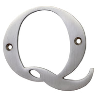 Letter BR2350 Modern, Serif House Letter, Brushed Chrome