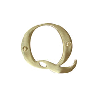 Letter BR2350 Modern, Serif House Letter, Polished Brass