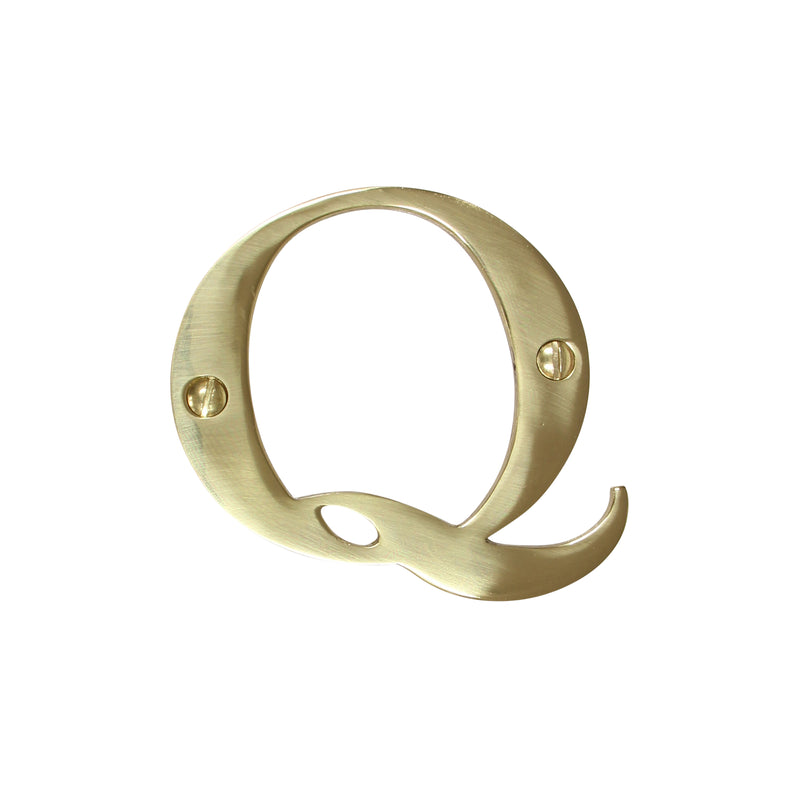 Letter BR2350 Modern, Serif House Letter, Polished Brass