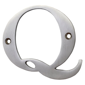Letter BR2350 Modern, Serif House Letter, Satin Chrome