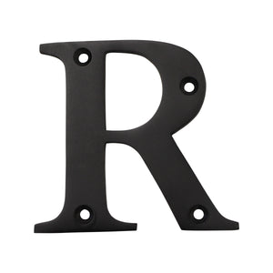 Letter BR2350 Modern, Serif House Letter, Oil Bronzed Black