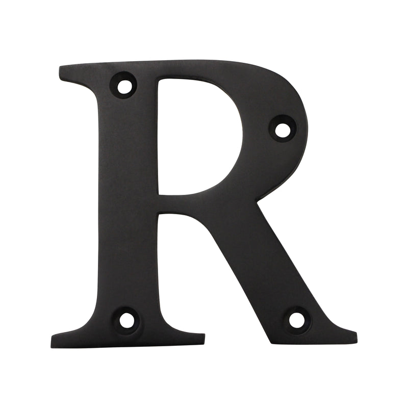 Letter BR2350 Modern, Serif House Letter, Oil Bronzed Black